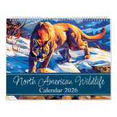 2026 North American Wildlife 2ページ大 カレンダー (カバー)
