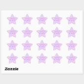 2026 number new year cute pink purple 星シール (シート)