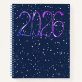 2026 number year artistic journal Spiral Notebook ノートブック (正面)
