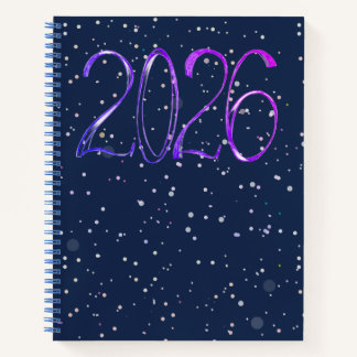 2026 number year artistic journal Spiral Notebook ノートブック