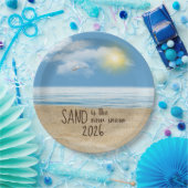 2026 Ocean Beach With Seagull  ペーパープレート (パーティー)