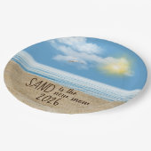 2026 Ocean Beach With Seagull  ペーパープレート (アングル)