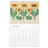 2026 One-Page Small Calendar – Clean and Modern カレンダー (3月 2027)
