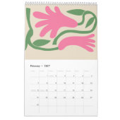 2026 One-Page Small Calendar – Clean and Modern カレンダー (2月 2027)