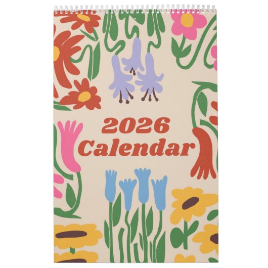 2026 One-Page Small Calendar – Clean and Modern カレンダー (カバー)