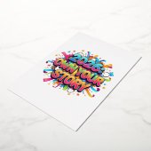 2026: Own Your Story - The Empowerment Slogan 箔招待状 (回転した状態)