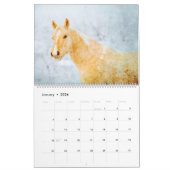 2026 Palomino Horses Ponies Owners Lovers Gift カレンダー (1月 2026)