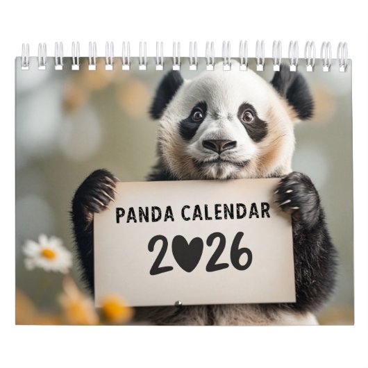 2026 Panda Calendar カレンダー (カバー)