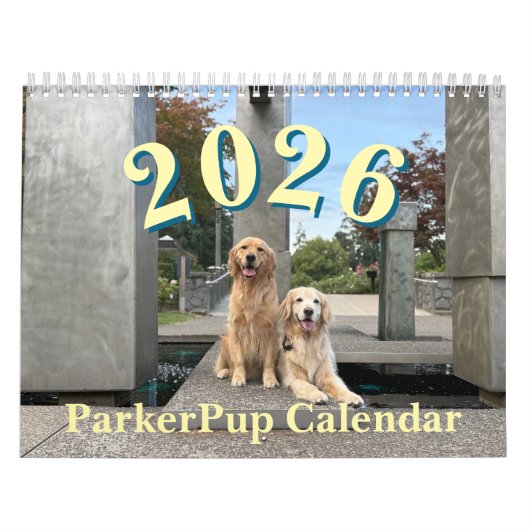 2026 ParkerPup Calendar カレンダー (カバー)