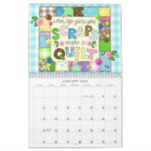 2026 Patchwork Meadow Scripture Calendar カレンダー (1月 2026)