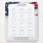 2026 Patriotic Mini Calendar マウスパッド (正面)