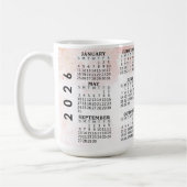 2026 Personalized 15 oz. Calendar Ceramic Mug コーヒーマグカップ (左)