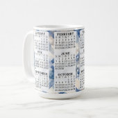 2026 Personalized 15 oz. Calendar Ceramic Mug コーヒーマグカップ (正面左)