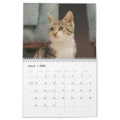 2026 Personalized Cat Photos Create Your Own カレンダー (3月 2026)