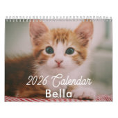 2026 Personalized Cat Photos Create Your Own カレンダー (カバー)