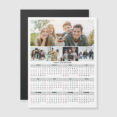 2026 Personalized Family Photo Calendar Magnet (正面/裏面)