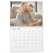 2026 Personalized Family Simple Minimalist  カレンダー (3月 2027)