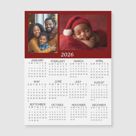 2026 Personalized Photos Mini Calendar (正面)