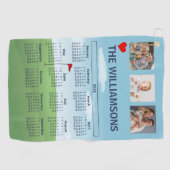 2026 Photo Calendar Golf Theme ゴルフタオル (横)