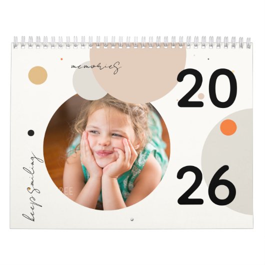 2026 Photo Calendar Memories Motivational カレンダー (カバー)