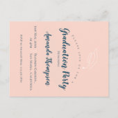 2026 Photo Grad Announcement & Party Invitation ポストカード (裏面)