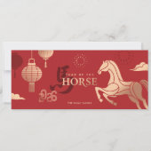 2026 Photos Gold Horse Chinese New Year Greeting シーズンカード (正面)