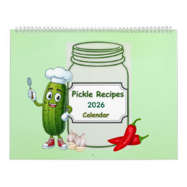 2026 Pickle Calendar with Recipes カレンダー