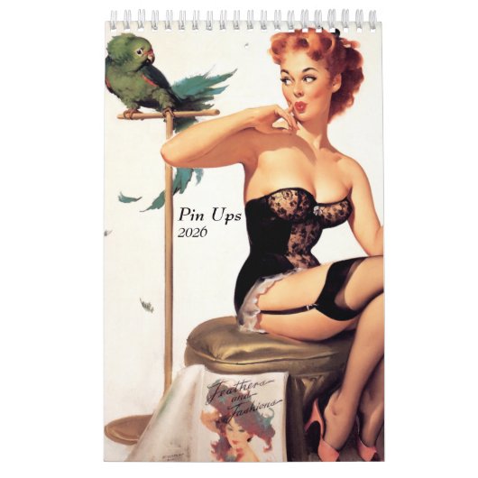 2026 Pin Up Calendar カレンダー (カバー)