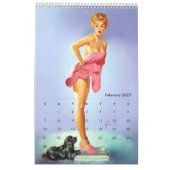 2026 Pin Up Calendar カレンダー (2月 2027)