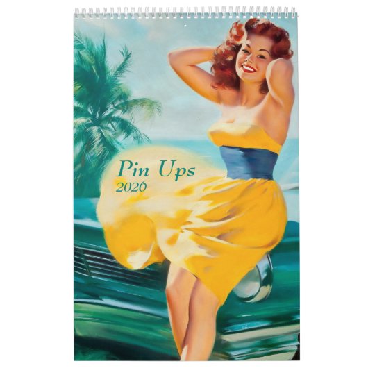 2026 Pin Up Calendar カレンダー (カバー)