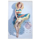 2026 Pin Up Calendar カレンダー (2月 2027)
