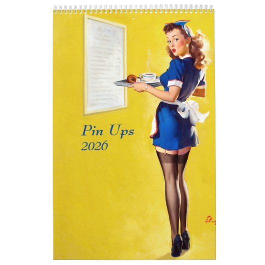 2026 Pin Ups Calendar カレンダー (カバー)