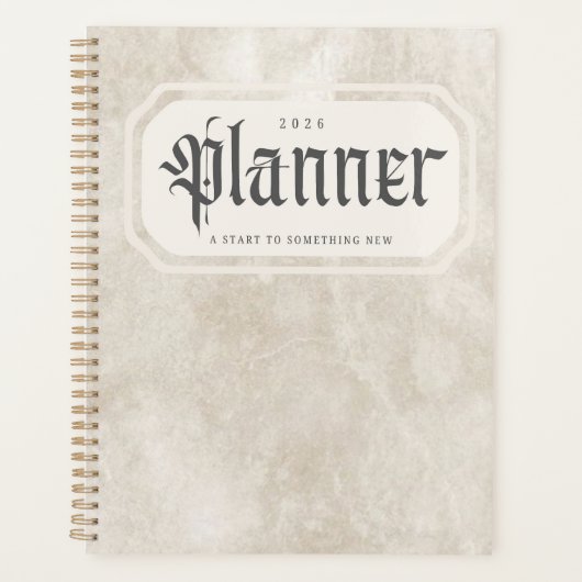 2026 Planner – A Start to Something New プランナー手帳 (正面)