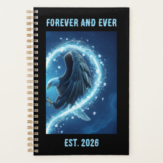 2026 Planner Bald Eagle Heart Love 2 Custom Year プランナー手帳