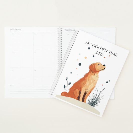 2026 Planner | Gift For Golden Retriever Lovers プランナー手帳 (ディスプレー)