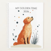 2026 Planner | Gift For Golden Retriever Lovers プランナー手帳 (正面)