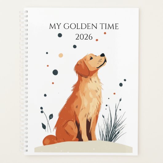 2026 Planner | Gift For Golden Retriever Lovers プランナー手帳 (正面)