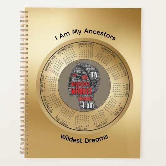 2026 Planner I Am My Ancestors’ Wildest Dreams プランナー手帳 (正面)