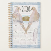 2026 Planner Mourning Doves For Peace プランナー手帳 (正面)