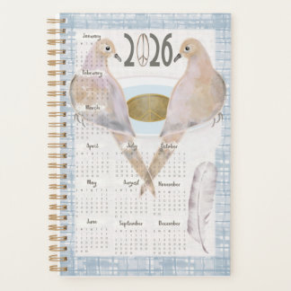 2026 Planner Mourning Doves For Peace プランナー手帳