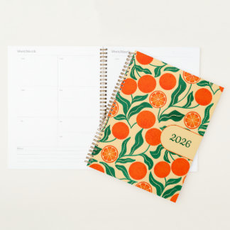 2026 Planner | Orange Citrus Botanical Design プランナー手帳