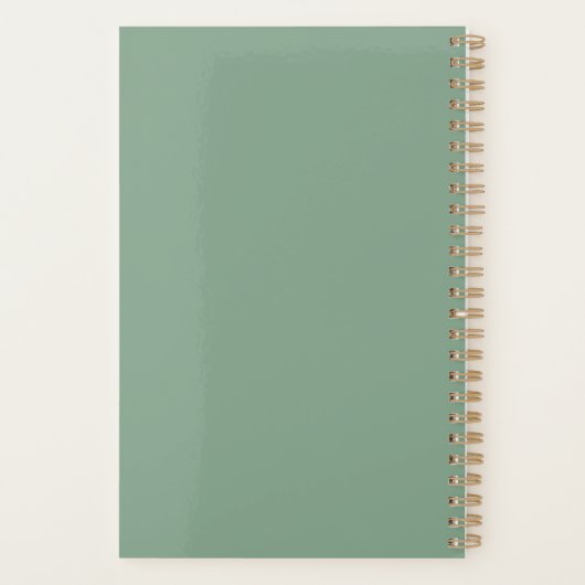 2026 Planner Spiral Bound Minimalist プランナー手帳 (裏面)