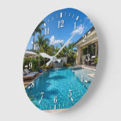 2026 Pool Clock ラージ壁時計 (傾斜)