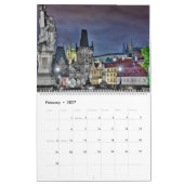 2026 Prague - Charles Bridge Calendar カレンダー (2月 2027)