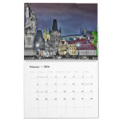 2026 Prague - Charles Bridge Calendar カレンダー (2月 2026)