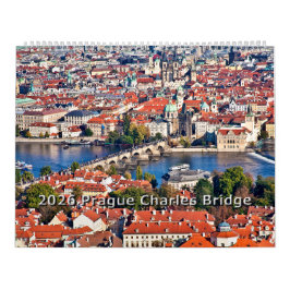 2026 Prague - Charles Bridge Calendar カレンダー