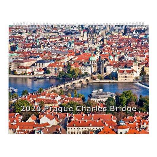 2026 Prague - Charles Bridge Calendar カレンダー (カバー)