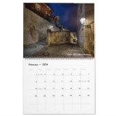 2026 Prague Lesser Town at Night Calendar カレンダー (2月 2026)
