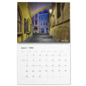 2026 Prague Lesser Town at Night Calendar カレンダー (3月 2026)