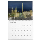 2026 Prague Old Town at Night Calendar カレンダー (1月 2026)